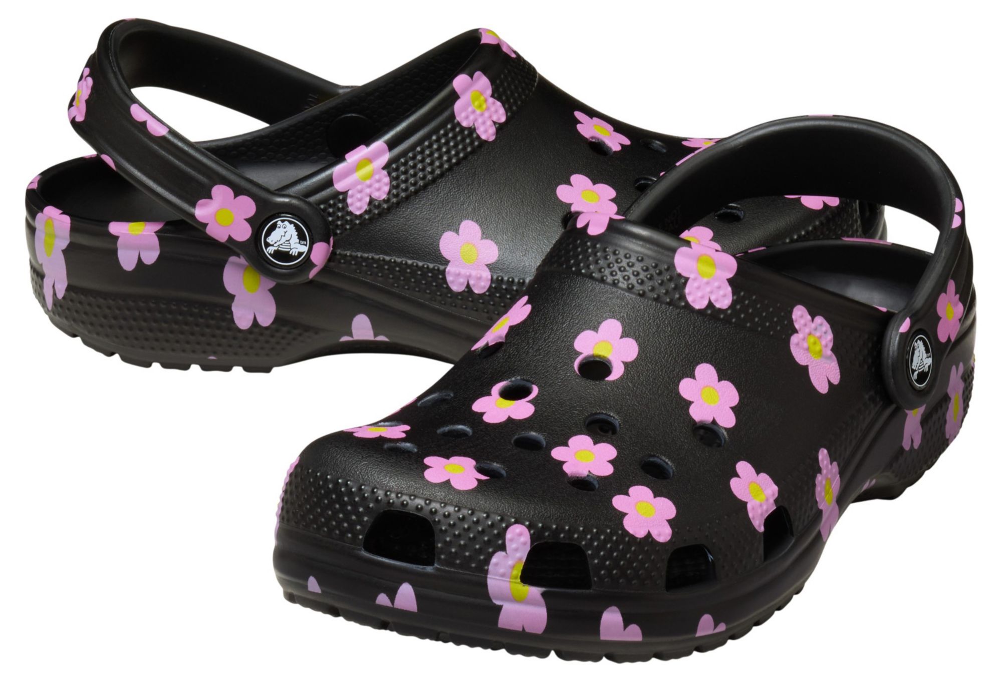 Crocs Kids Classic Flower Print Clogs product image