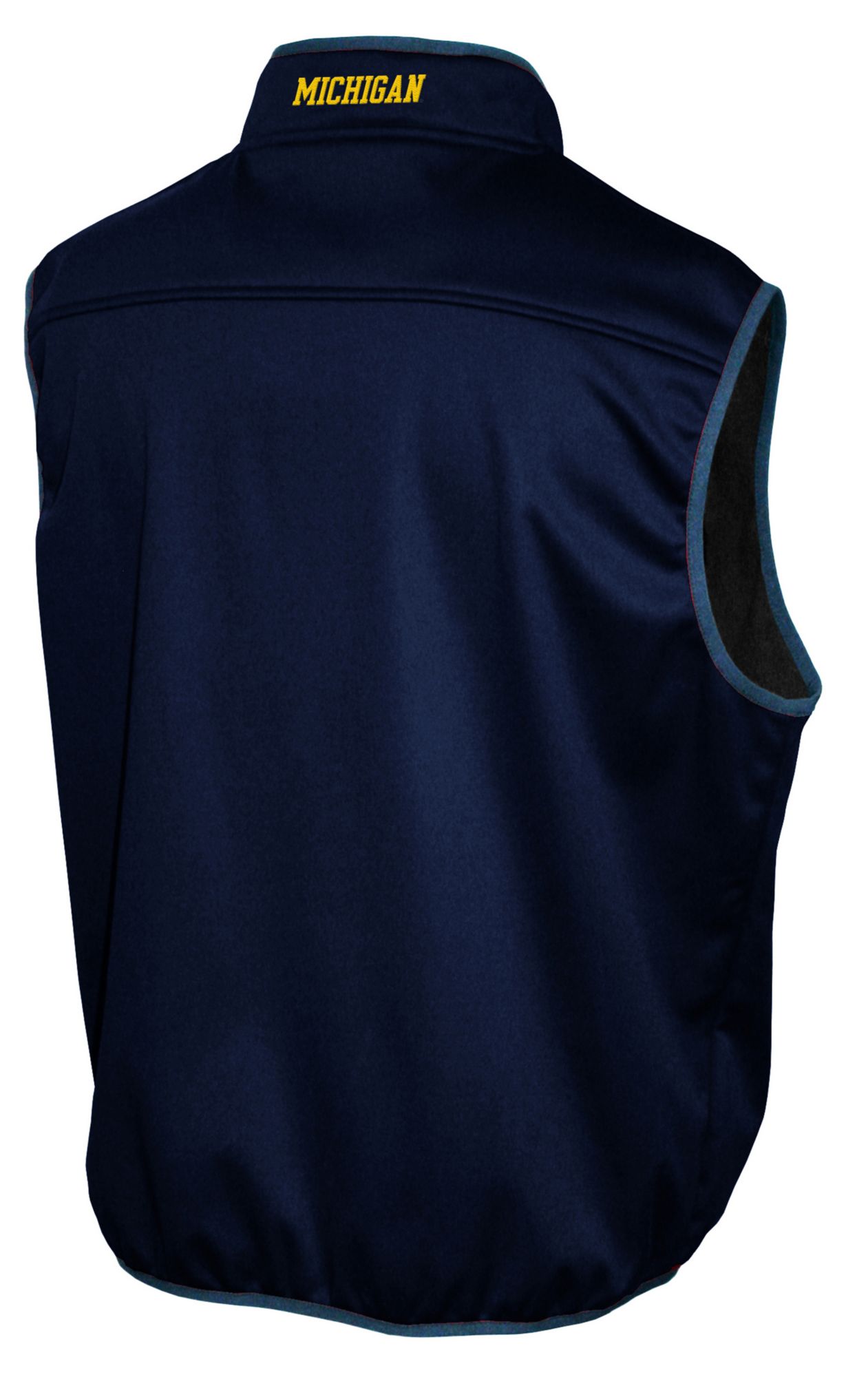 Franchise Club Men's Michigan Wolverines Navy Softshell Vest product image