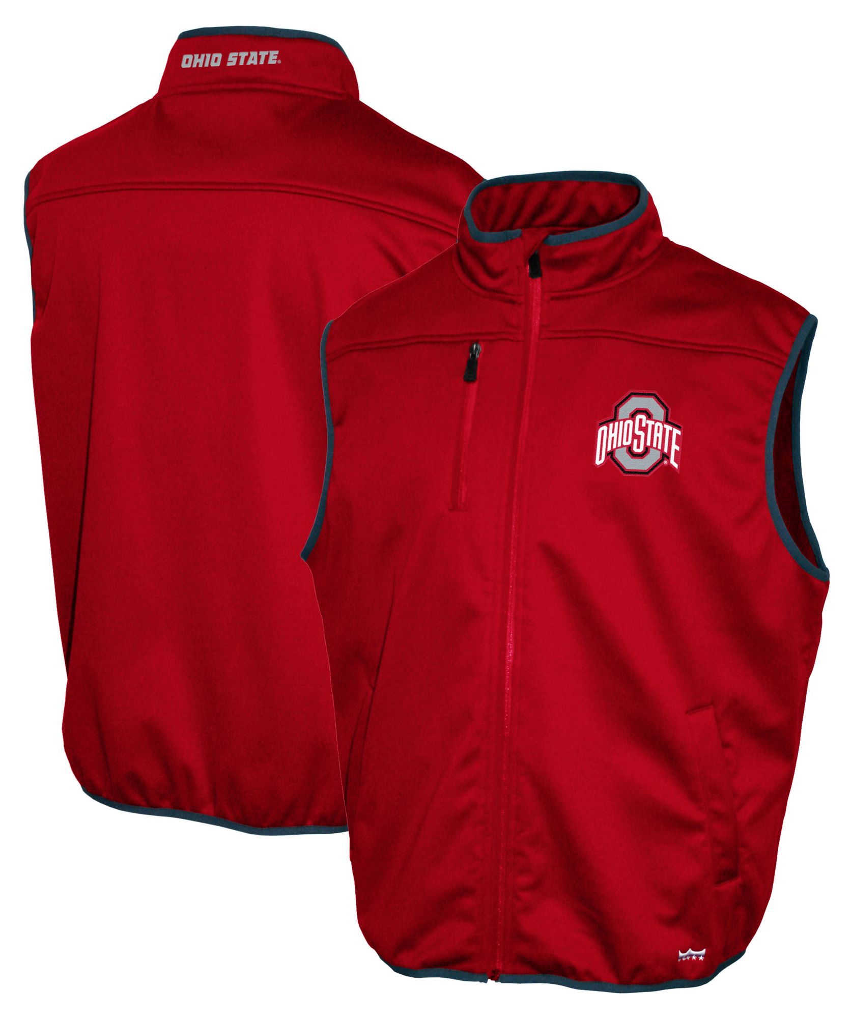 Franchise Club Men's Ohio State Buckeyes Red Softshell Vest product image