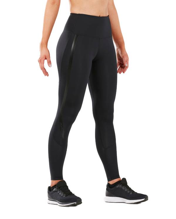  2XU Women's Fitness Hi-Rise Comp Tights, Black/Black