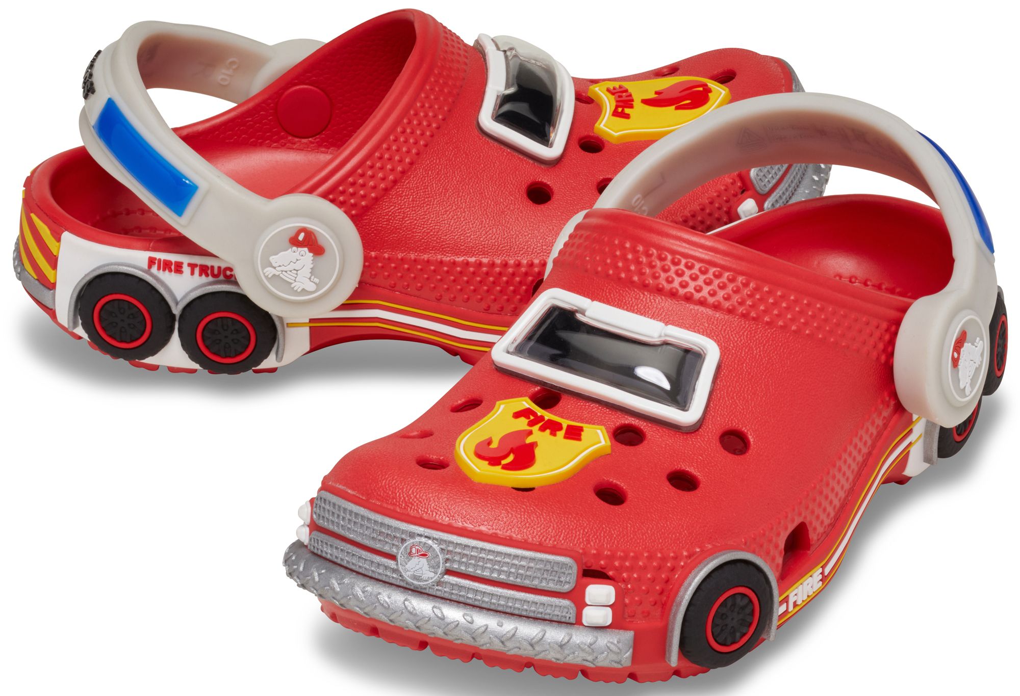 Crocs Toddler Classic IAM Firetruck Light Up Clogs product image