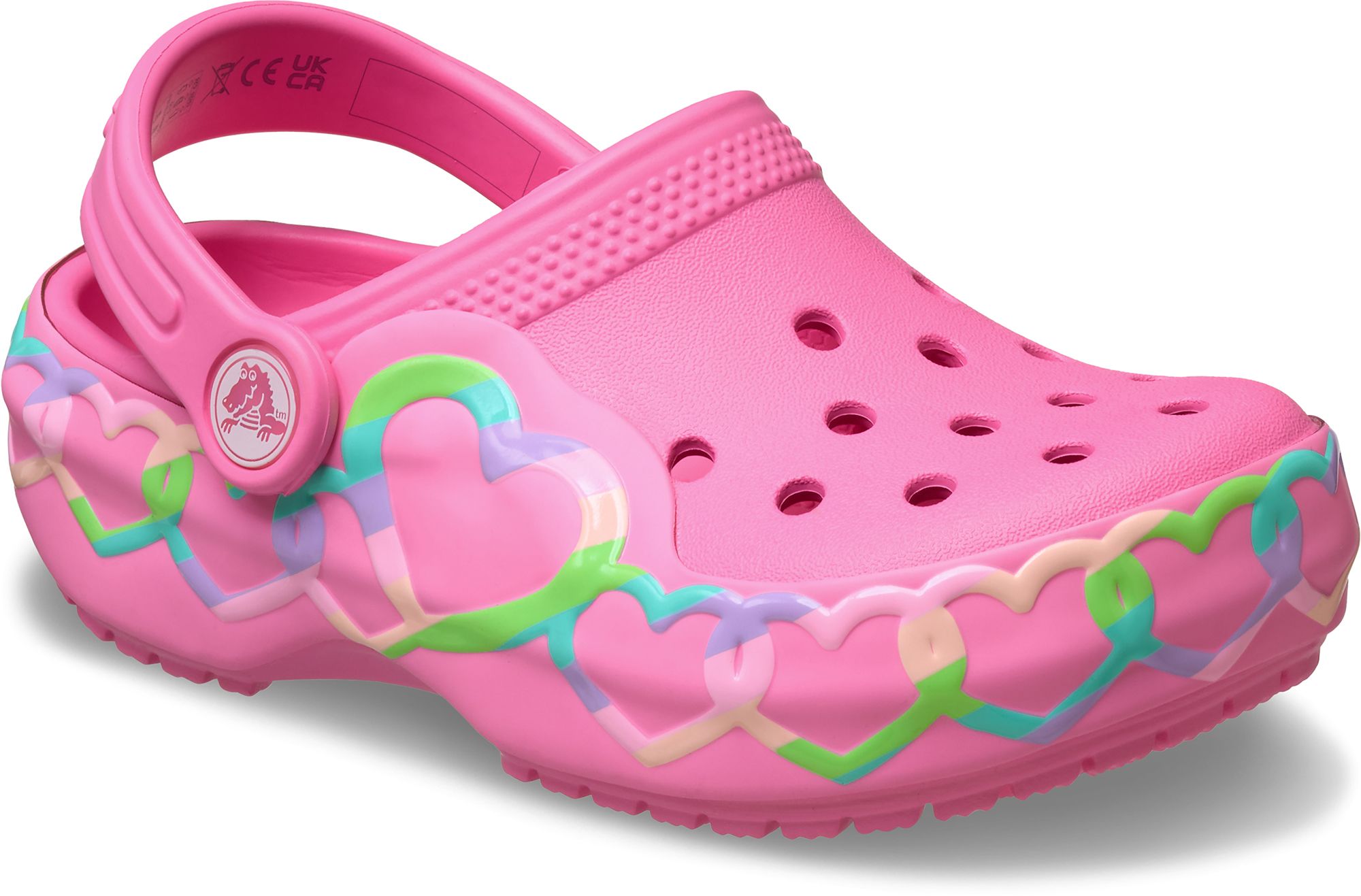 Crocs Toddler Heart Light Up Classic Clogs product image