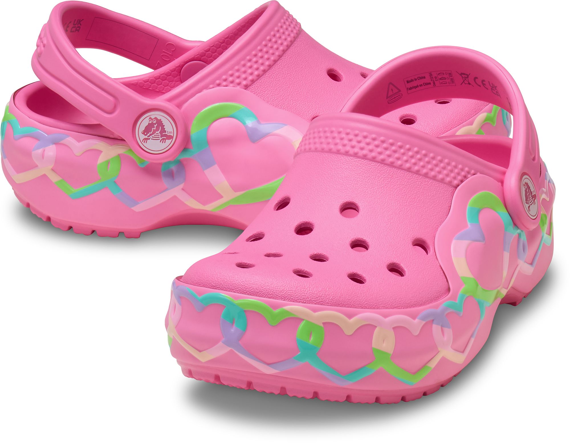Crocs Toddler Heart Light Up Classic Clogs product image