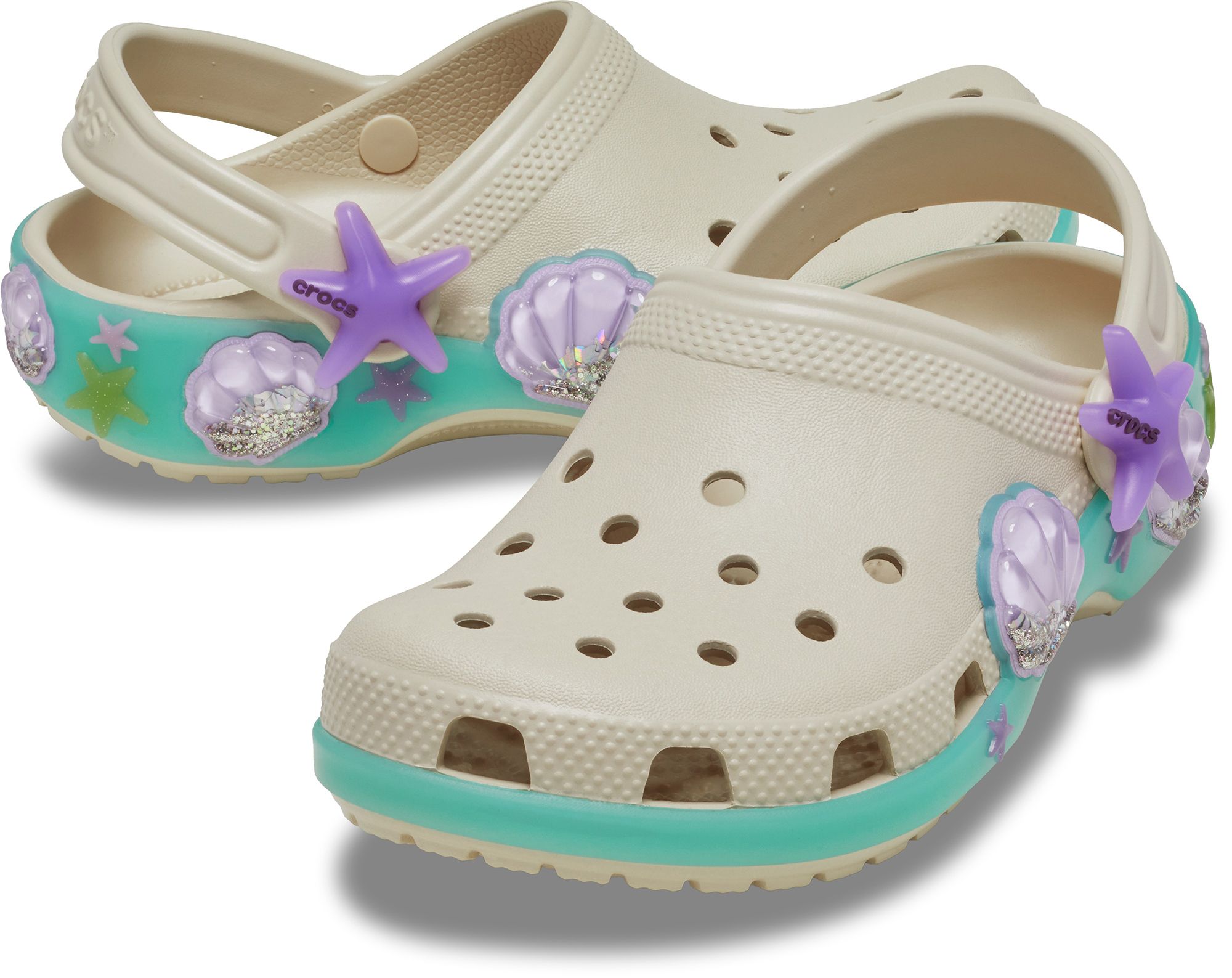 Crocs Toddler Classic Sea Sparkle Clogs product image
