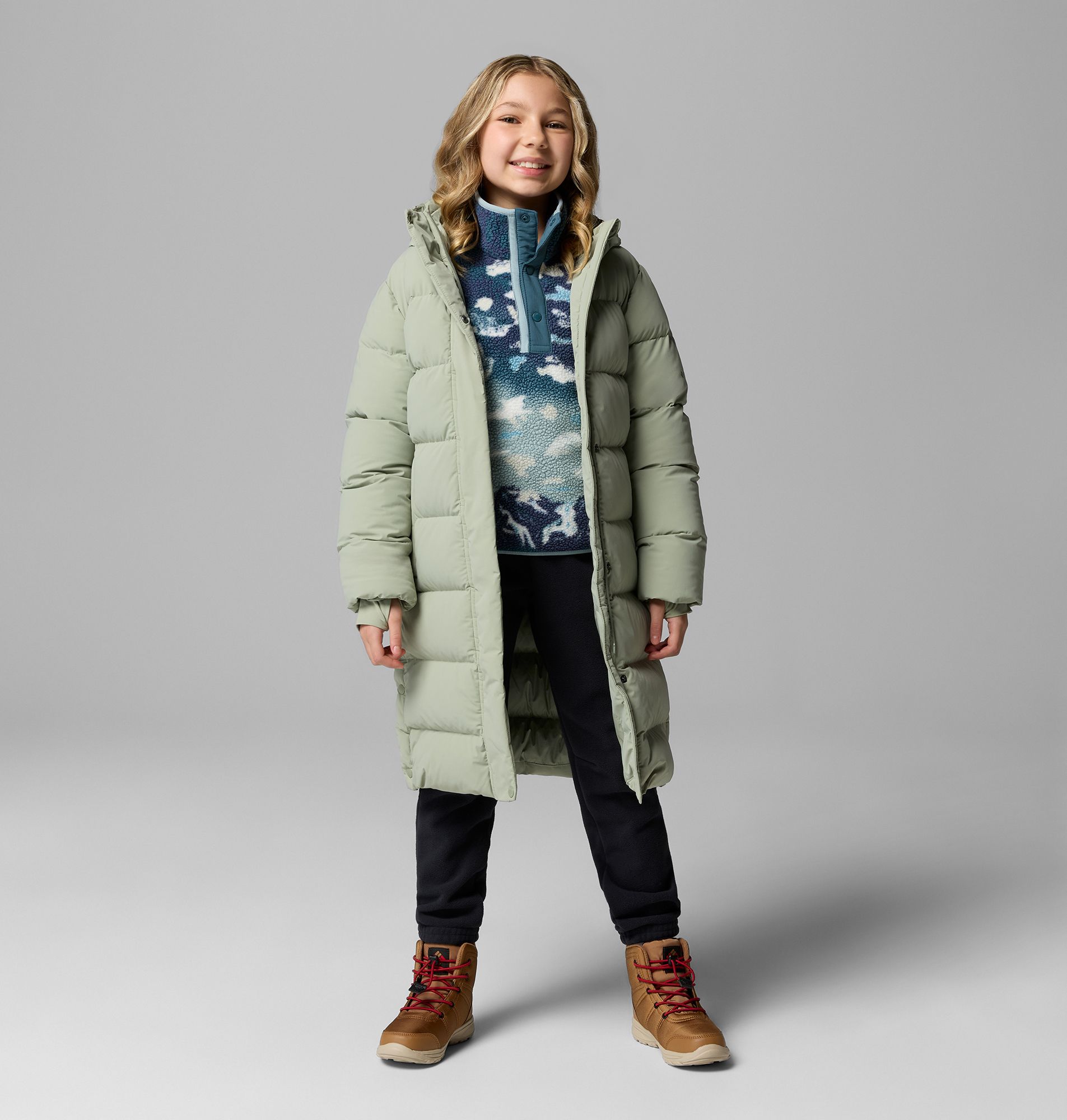 Columbia Girls' Amaze Puff Long Hooded Jacket product image