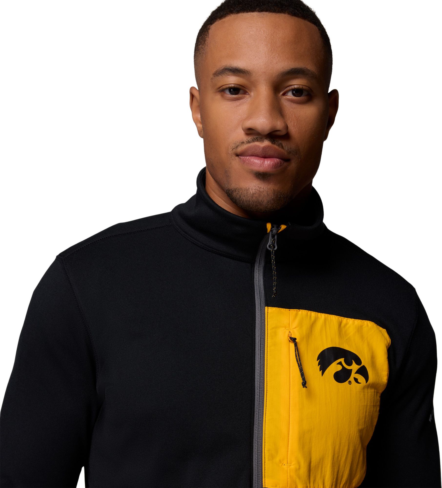 Columbia Men's Iowa Hawkeyes Black Hike Half-Zip Jacket product image