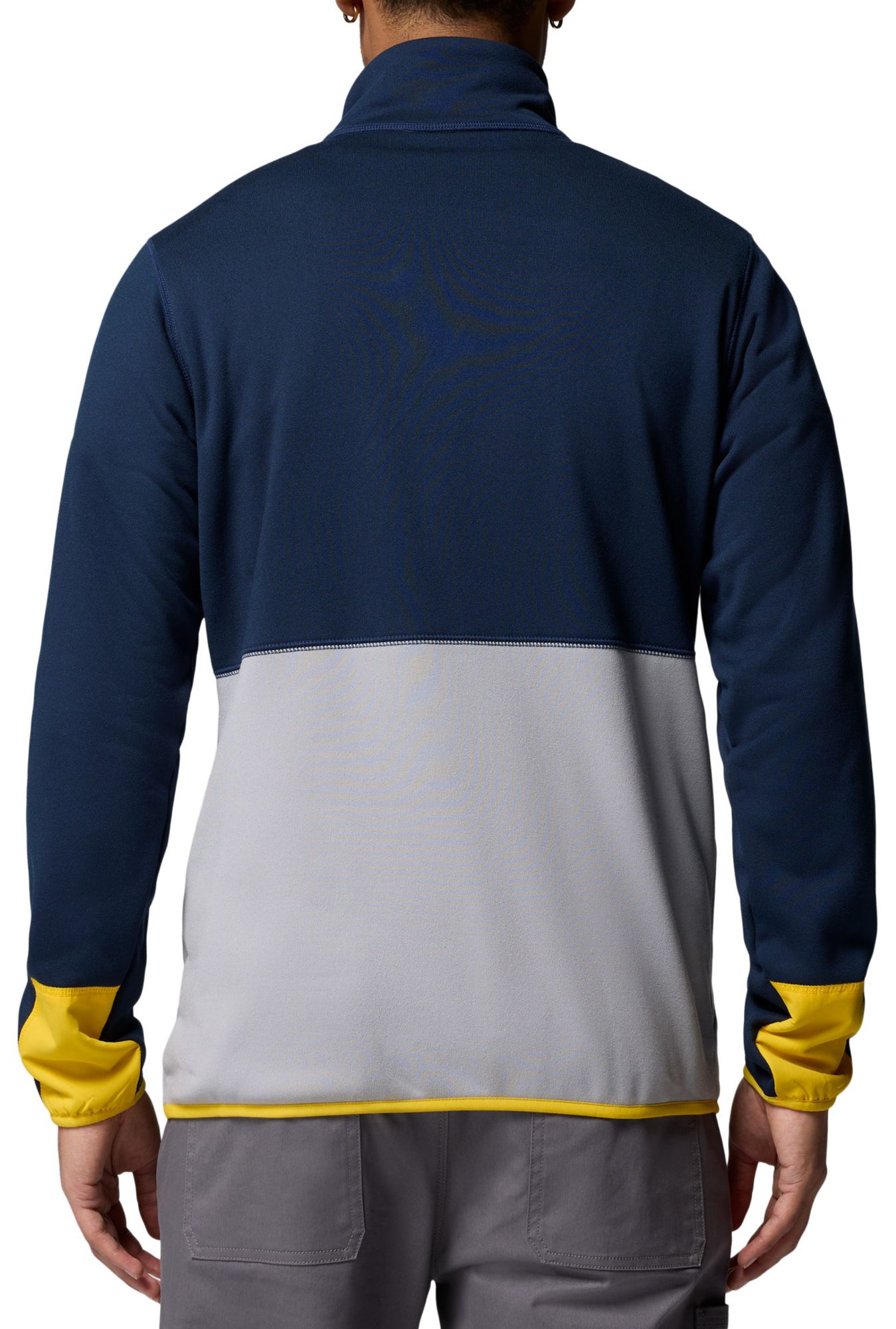 Columbia Men's Michigan Wolverines Collegiate Navy Hike Half-Zip Jacket product image