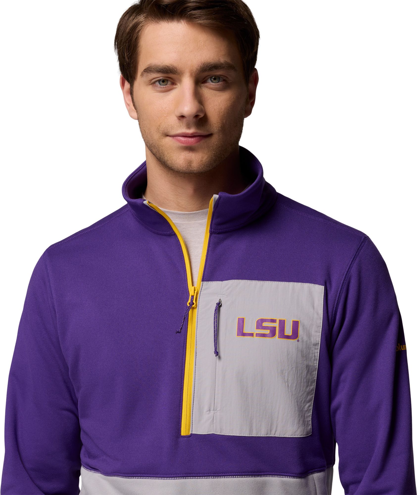 Columbia Men's LSU Tigers Purple Hike Half-Zip Jacket product image