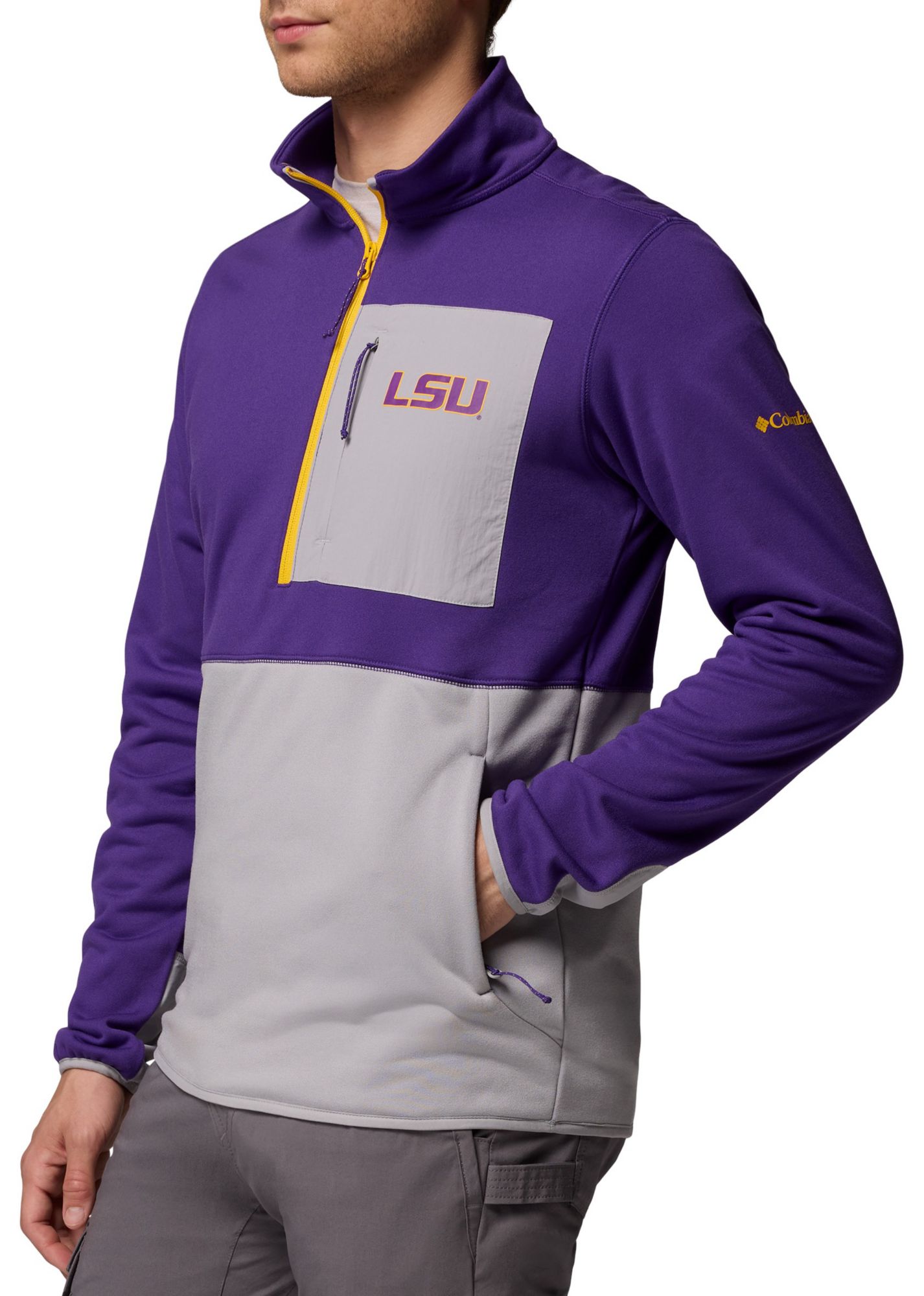 Columbia Men's LSU Tigers Purple Hike Half-Zip Jacket product image