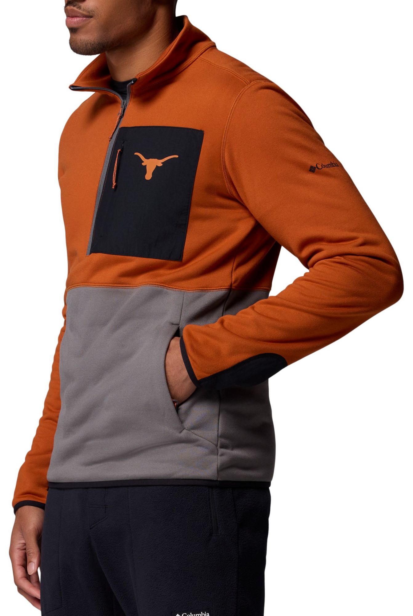 Columbia Men's Texas Longhorns Green Hike Half-Zip Jacket product image