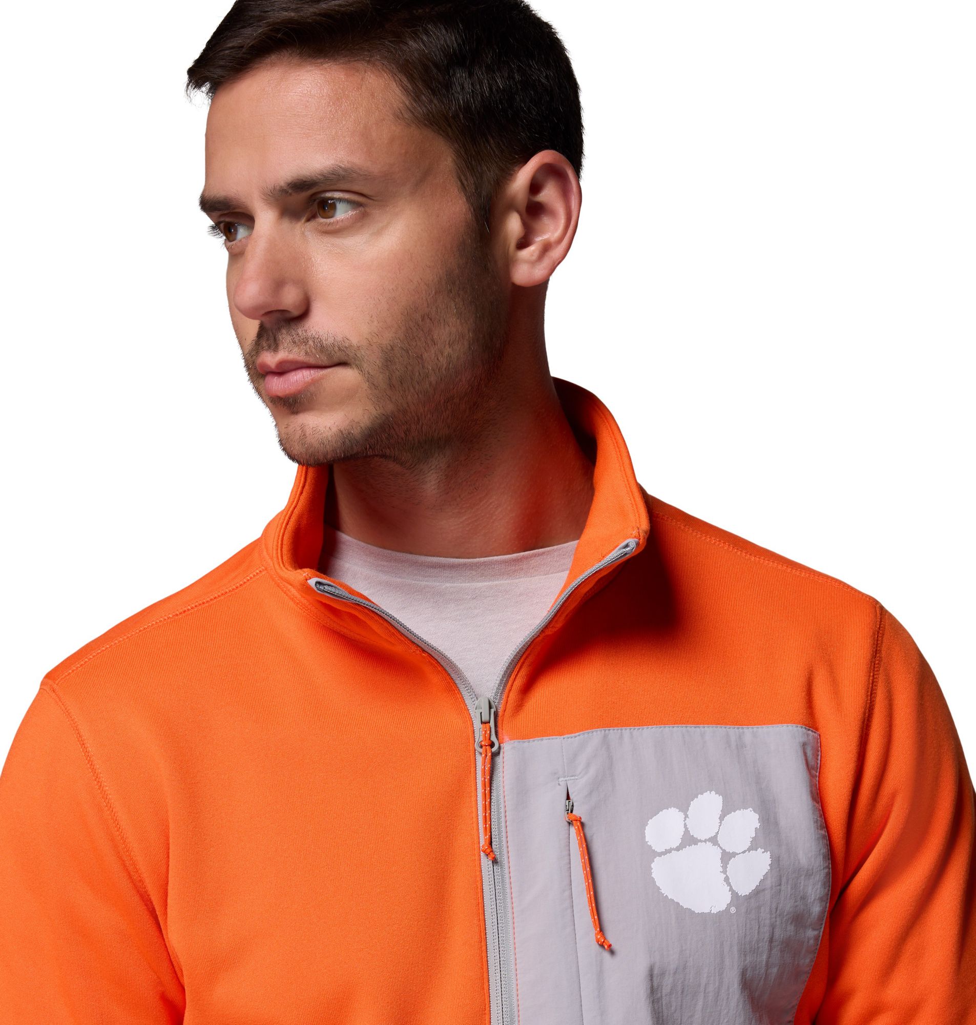 Columbia Men's Clemson Tigers Orange Hike Half-Zip Jacket product image