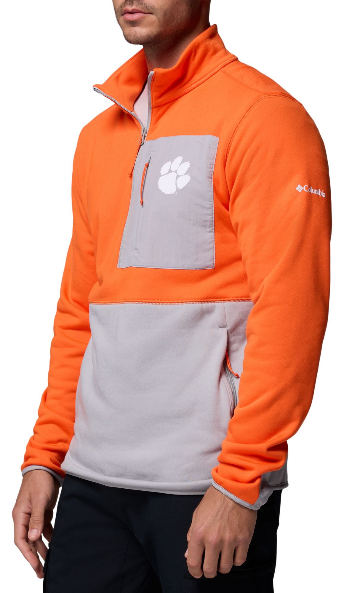 Columbia Men's Clemson Tigers Orange Hike Half-Zip Jacket product image