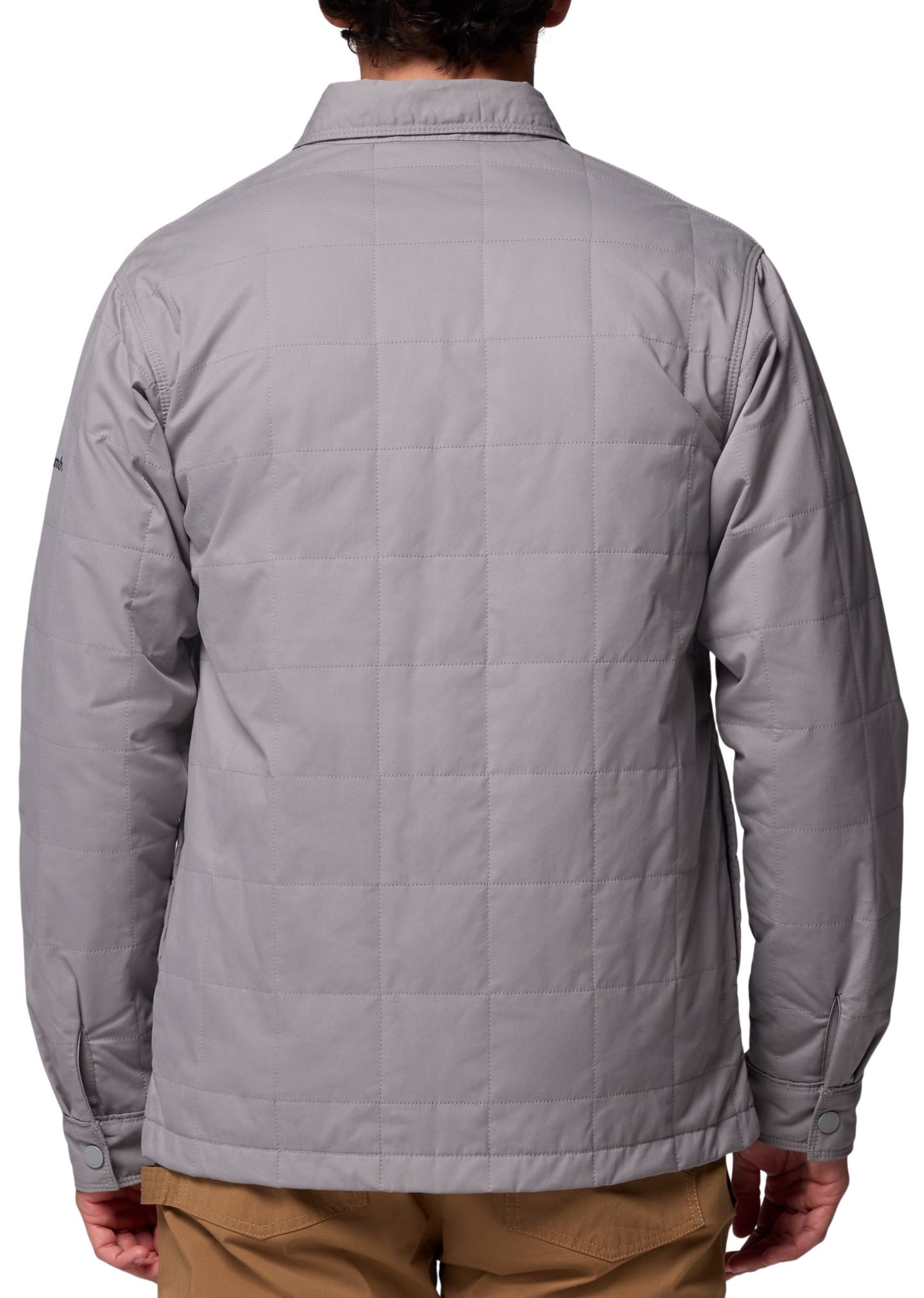 Columbia Men's Michigan State Spartans Light Grey Campus Roam Quilted Jacket product image