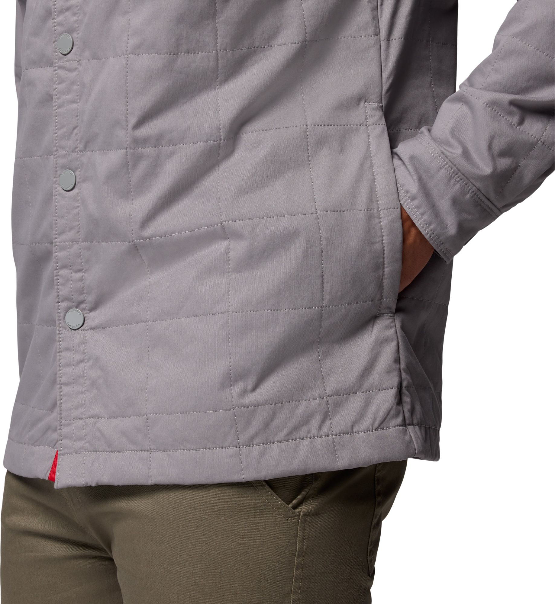 Columbia Men's Ohio State Buckeyes Light Grey Campus Roam Quilted Jacket product image