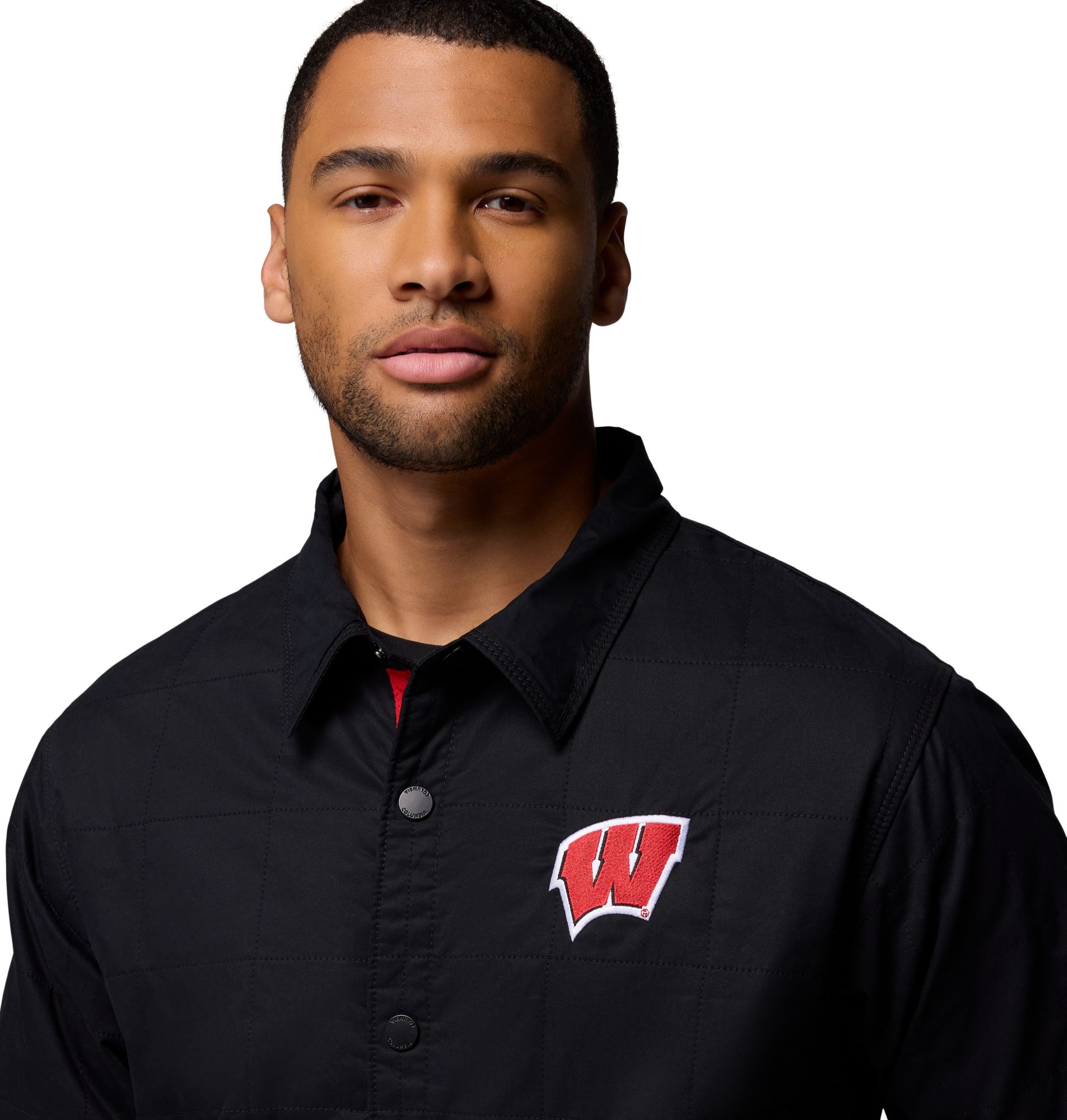Columbia Men's Wisconsin Badgers Black Campus Roam Quilted Jacket product image