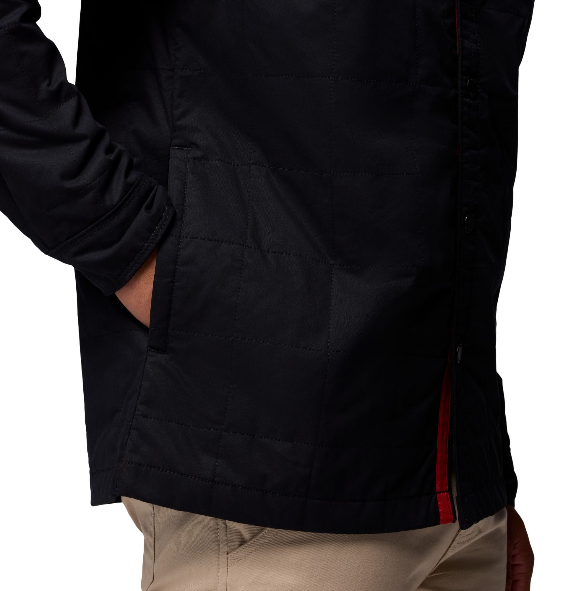 Columbia Men's Wisconsin Badgers Black Campus Roam Quilted Jacket product image