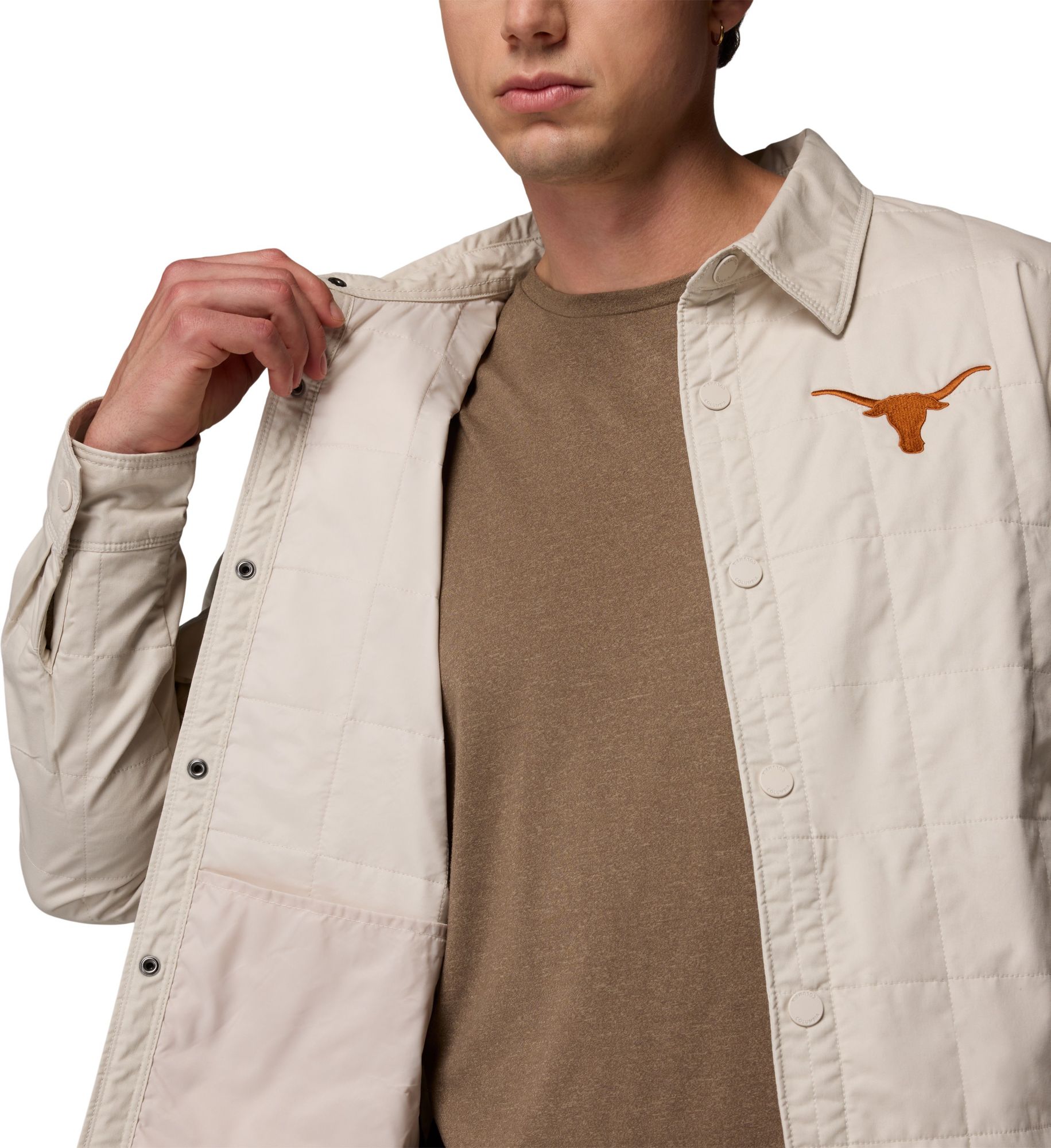 Columbia Men's Texas Longhorns Dark Stone Campus Roam Quilted Jacket product image