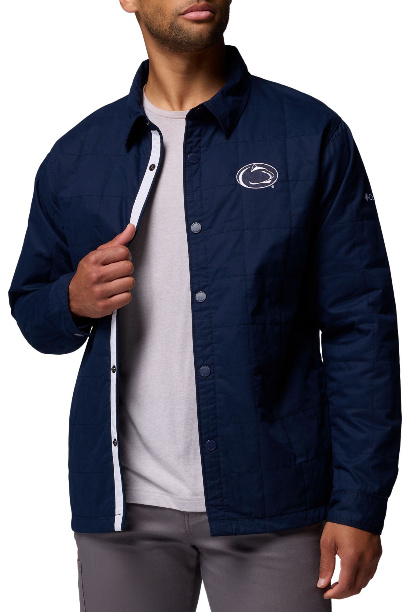 Columbia Men's Penn State Nittany Lions Collegiate Navy Campus Roam Quilted Jacket product image