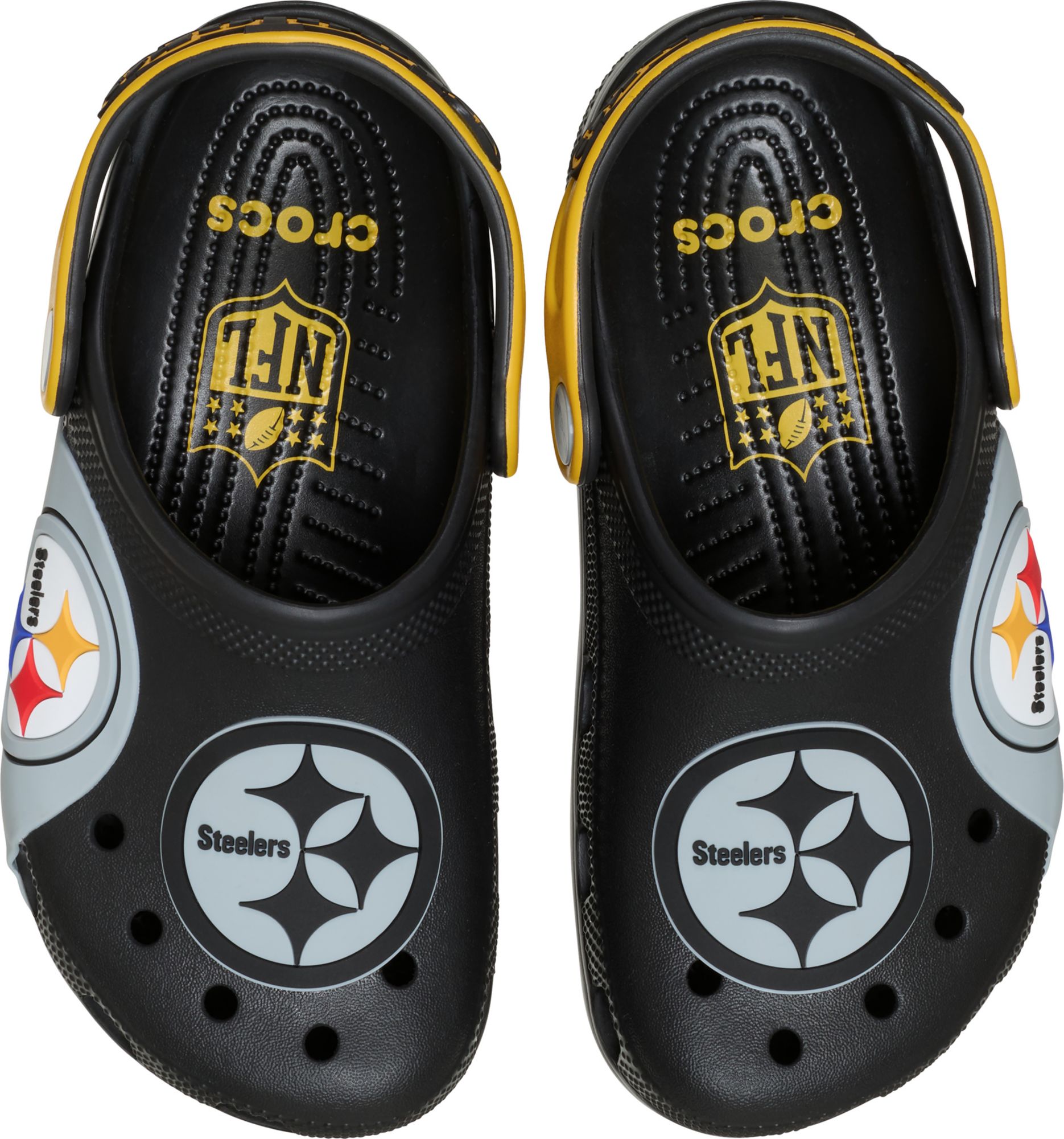 Crocs Kids' NFL Pittsburgh Steelers Classic Clogs product image