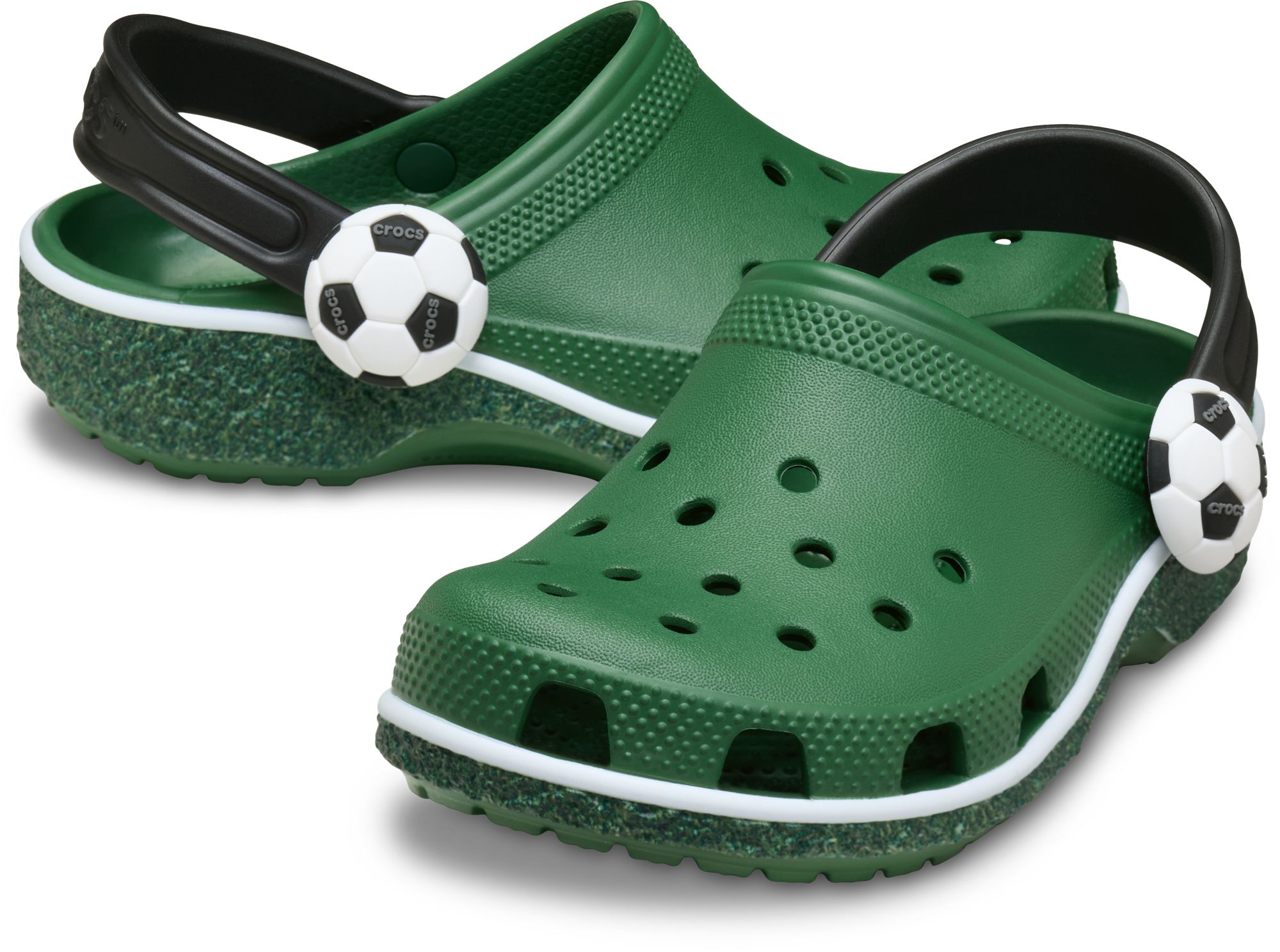 Crocs Kids Classic Clog in Soccer Turf Green product image