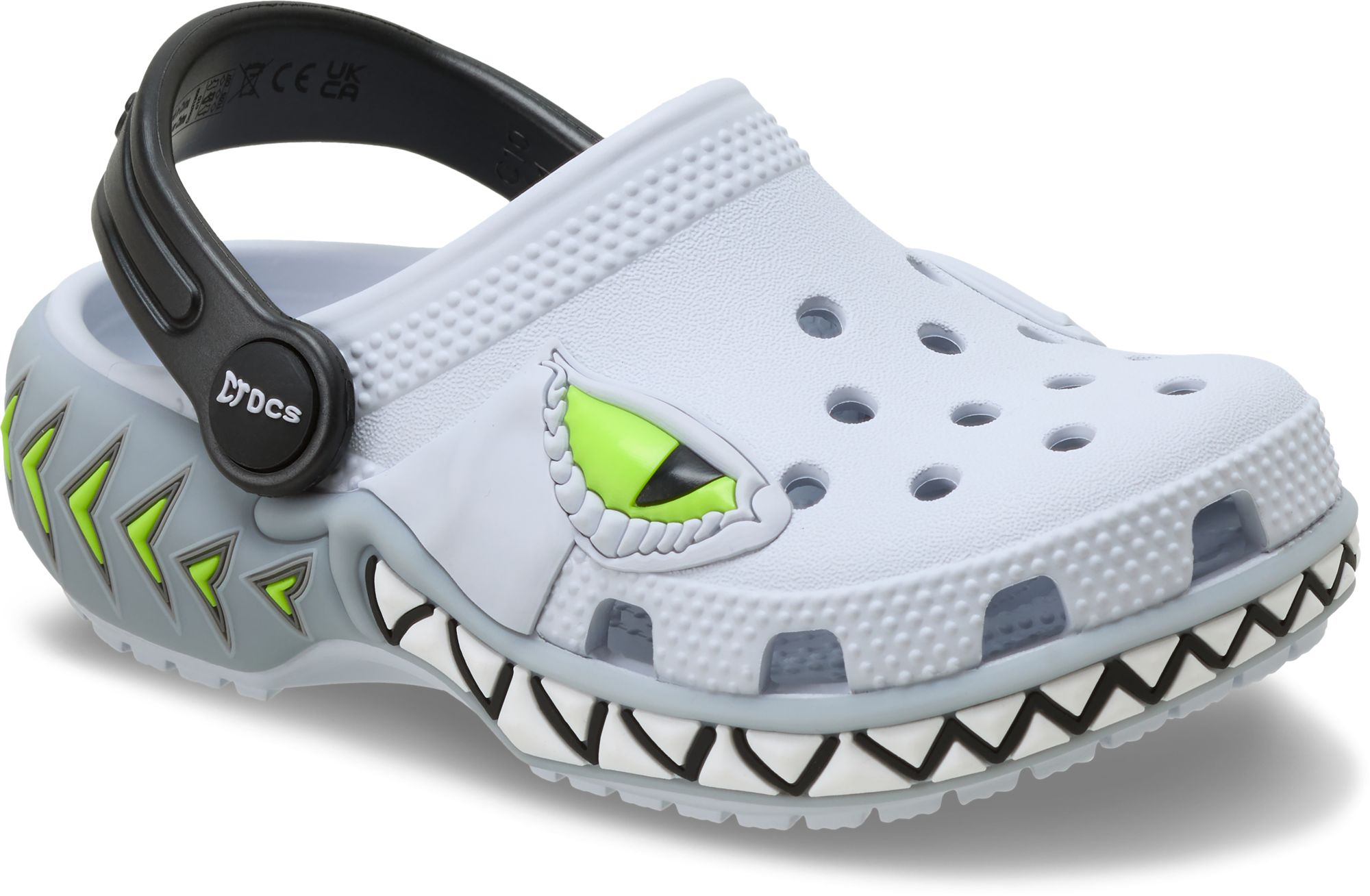 Crocs Toddler Classic Light Up Shark Clogs product image