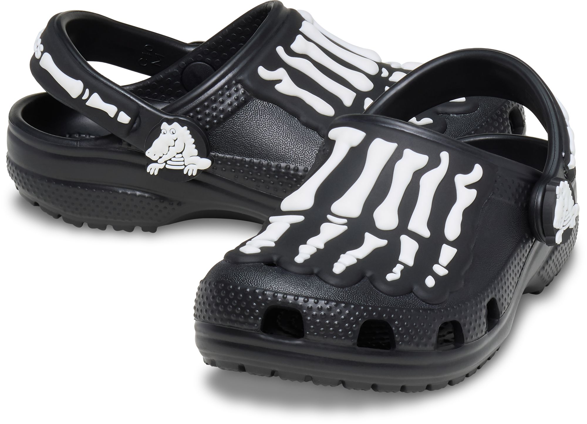 Crocs Toddler Glow Skeleton Classic Clogs product image