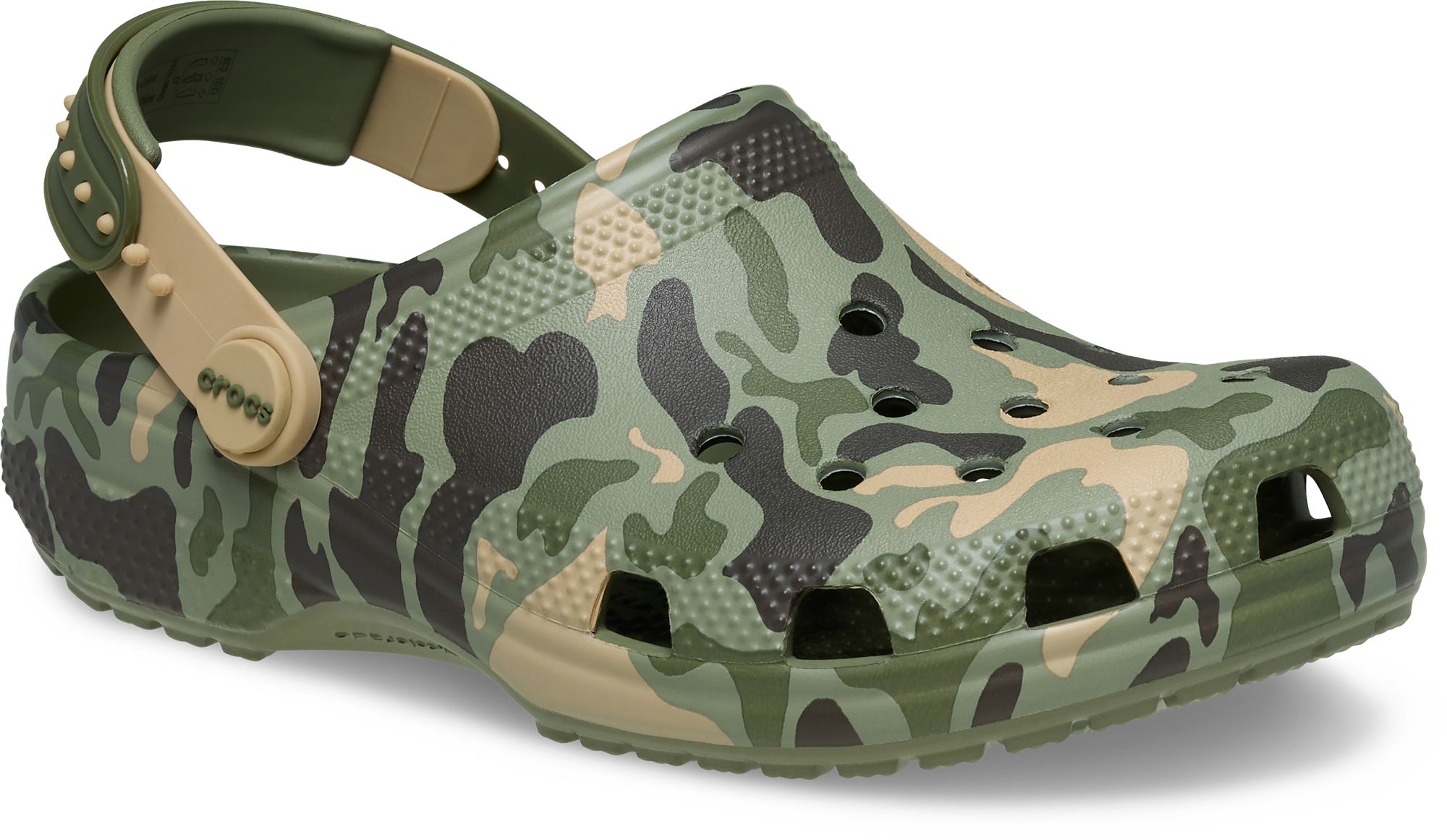 Crocs Kids' Classic Glow Snap Back Strap Clogs product image