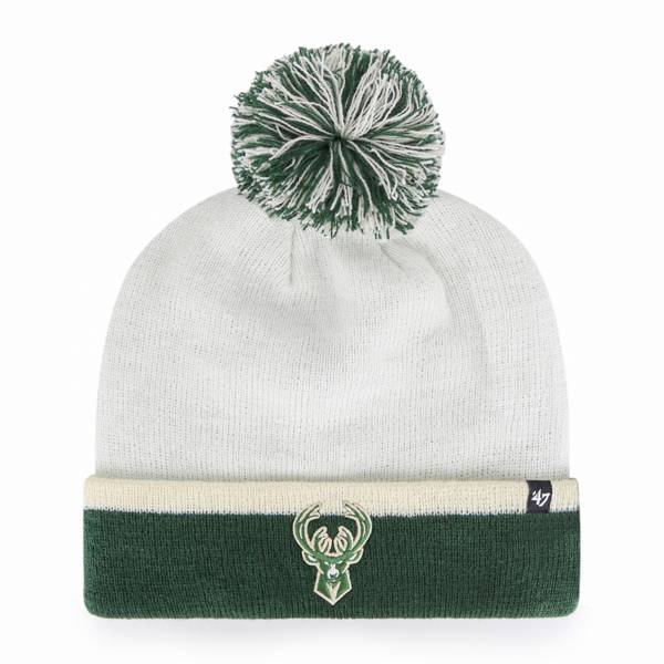 ‘47 Men's Milwaukee Bucks White Cuffed Knit Hat