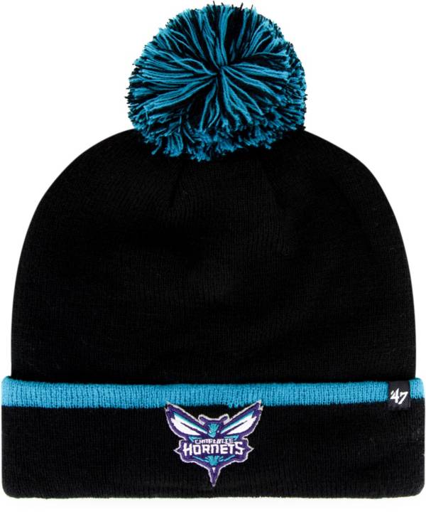 ‘47 Men's Charlotte Hornets Black Cuffed Knit Hat