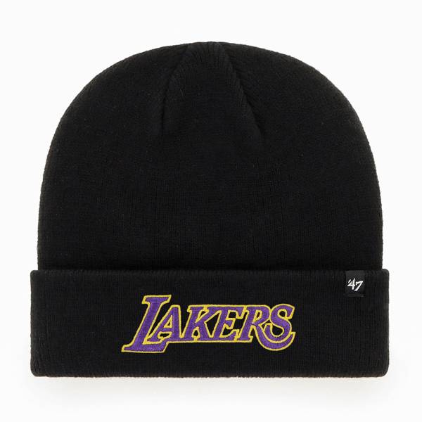 ‘47 Men's Los Angeles Lakers Black Cuffed Knit Hat product image