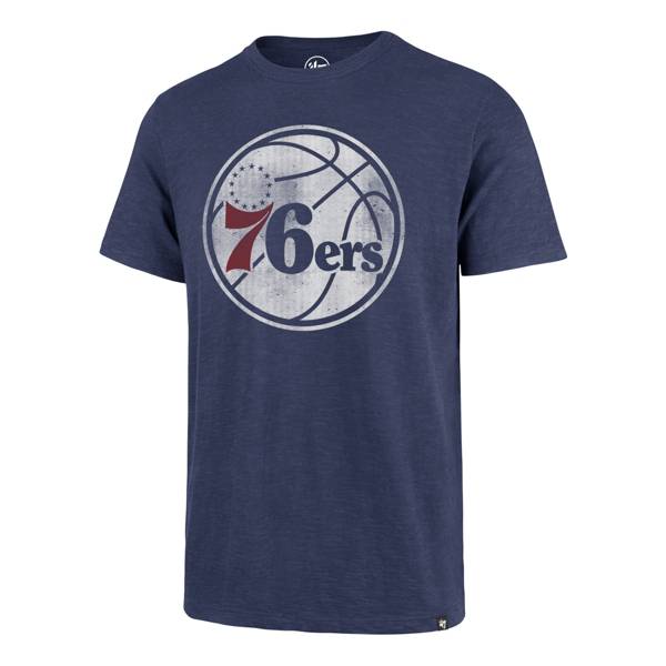 ‘47 Men's Philadelphia 76ers Blue Logo T-Shirt