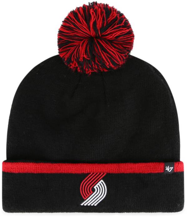 ‘47 Men's Portland Trail Blazers Black Cuffed Knit Hat