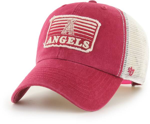 ‘47 Men's Los Angeles Angels Red Clean Up Adjustable Hat