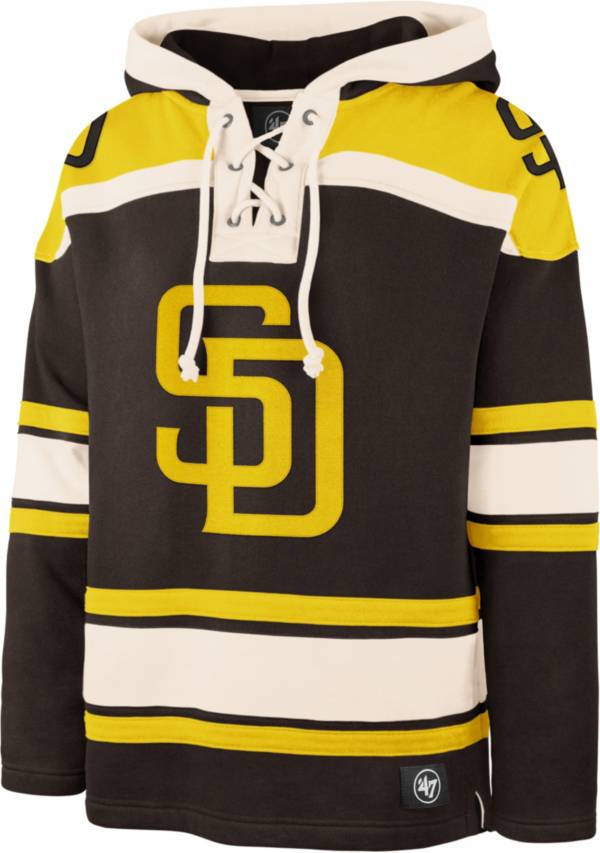 ‘47 Men's San Diego Padres Brown Lacer Pullover Hoodie