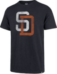 47 Brand / Men's San Diego Padres Brown Wordmark Scrum T-Shirt