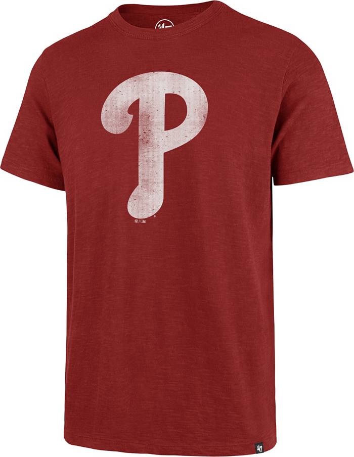 Philadelphia Phillies Pro Standard Taping T-Shirt - Light Blue/Burgundy