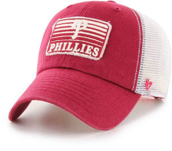 ‘47 Men's Philadelphia Phillies Red Clean Up Adjustable Hat