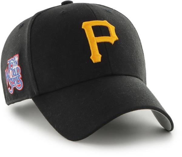 ‘47 Men's Pittsburgh Pirates Black Snapback Adjustable MVP Hat