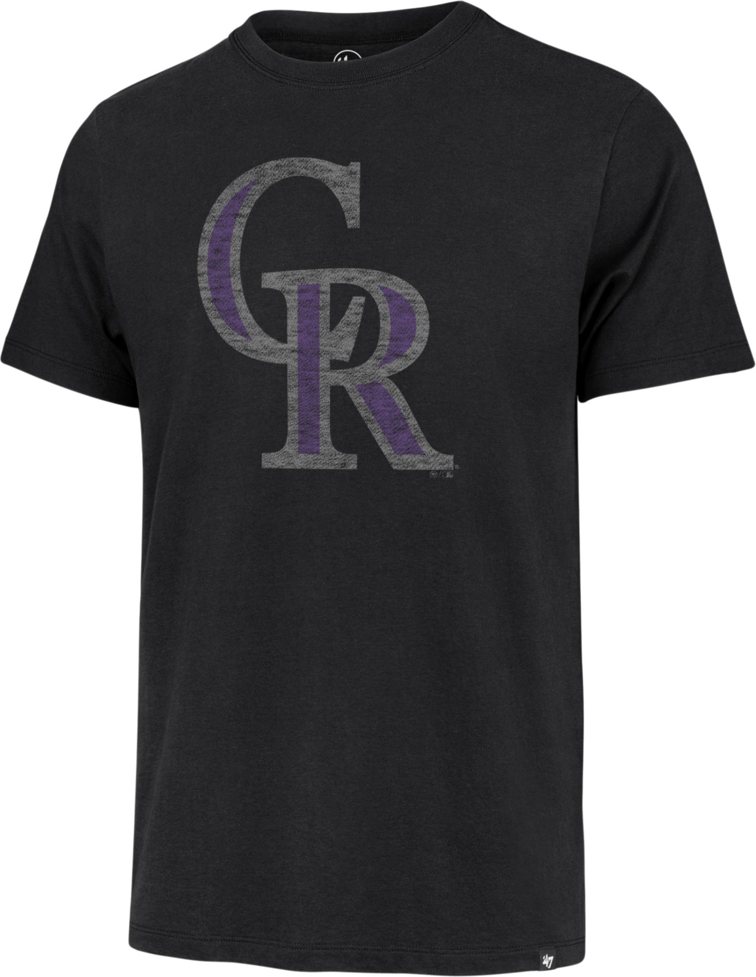 '47 Men's Colorado Rockies Black Premium Franklin T-Shirt product image