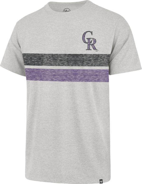 '47 Men's Colorado Rockies Gray Bars Franklin T-Shirt product image