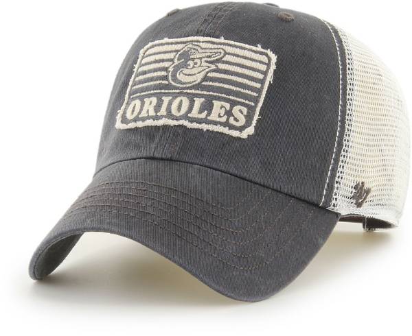 ‘47 Men's Baltimore Orioles Gray Clean Up Adjustable Hat
