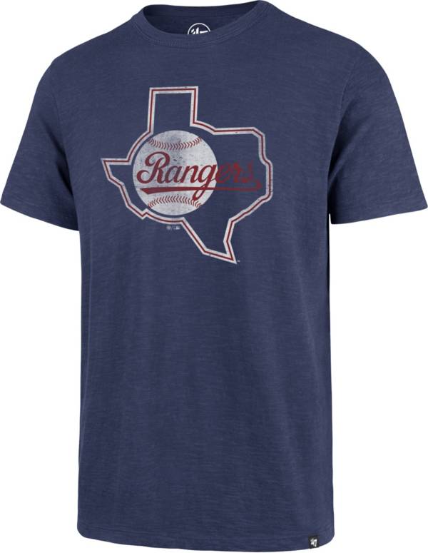 '47 Men's Texas Rangers Blue Scrum T-Shirt product image