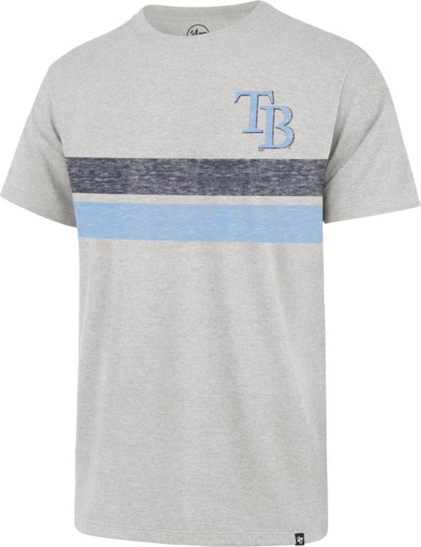 '47 Men's Tampa Bay Rays Gray Bars Franklin T-Shirt product image