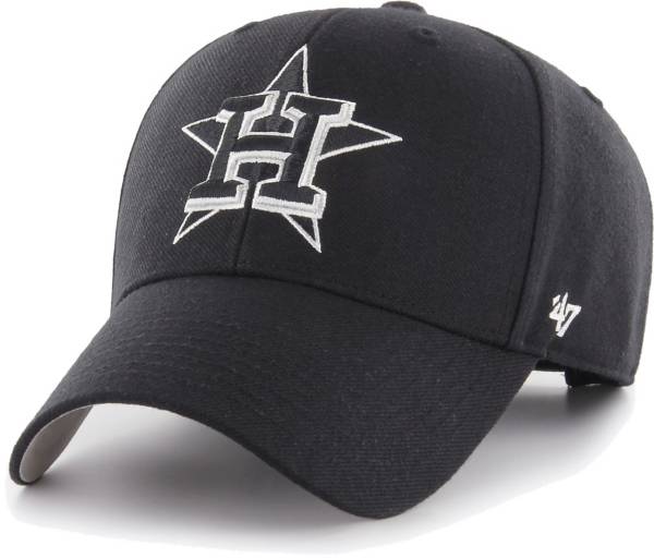‘47 Men's Houston Astros Black MVP Adjustable Hat