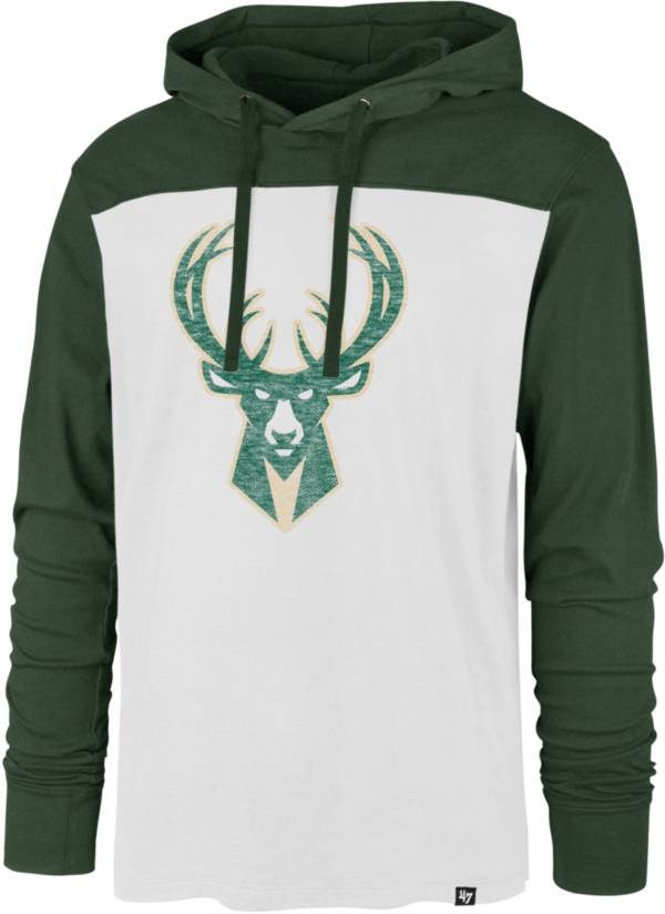 ‘47 Men's Milwaukee Bucks White Wooster Pullover Hoodie product image