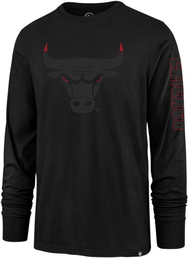 '47 Men's Chicago Bulls Black Long Sleeve T-Shirt