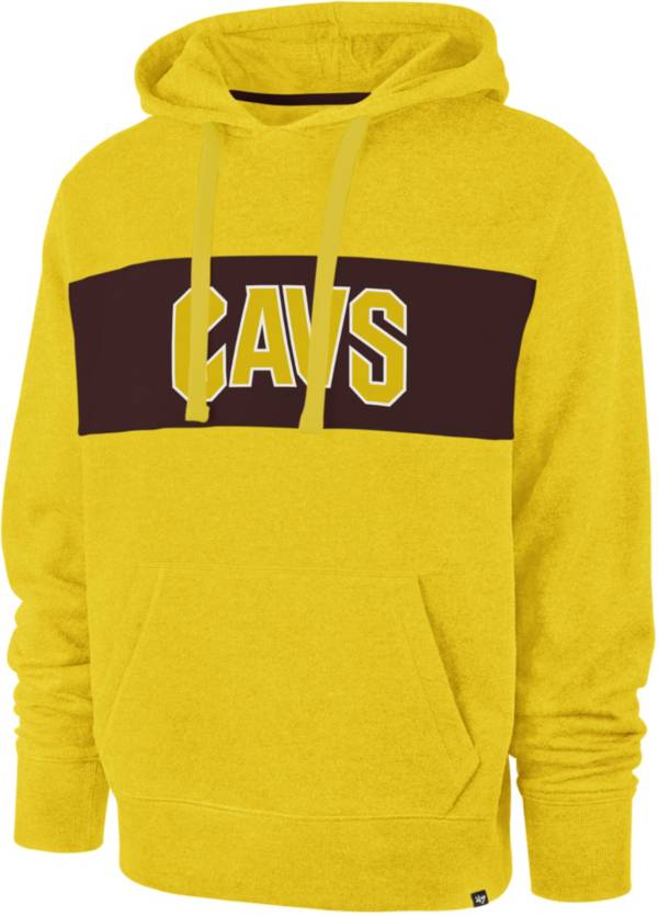 ‘47 Men's 2021-22 City Edition Cleveland Cavaliers Gold Chest Pass Pullover Hoodie