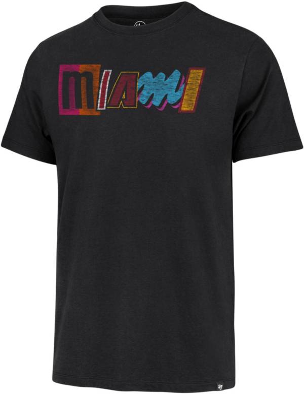 '47 Men's 2021-22 City Edition Miami Heat Black MVP Short Sleeve T-Shirt