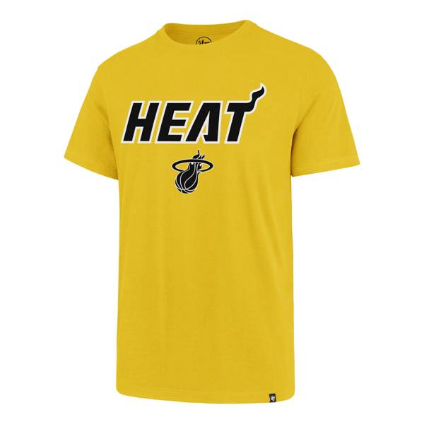 ‘47 Men's 2020 Earned Edition Miami Heat Yellow T-Shirt