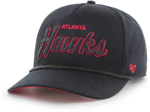 ‘47 Men's Atlanta Hawks Black Adjustable Hat